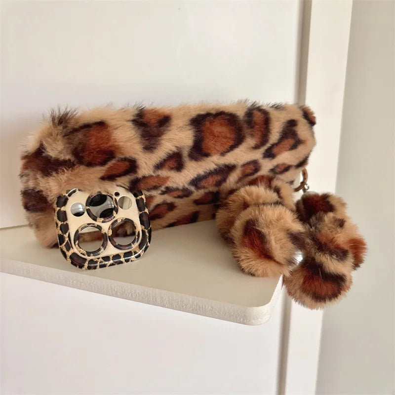 Leopard Furry Case