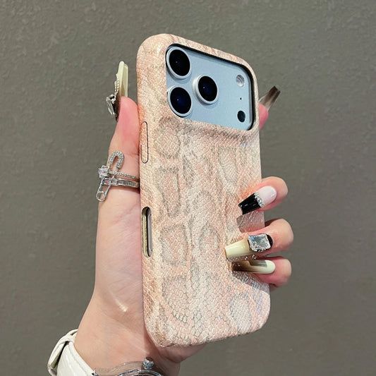 Iphone Snake Pattern Leather Case