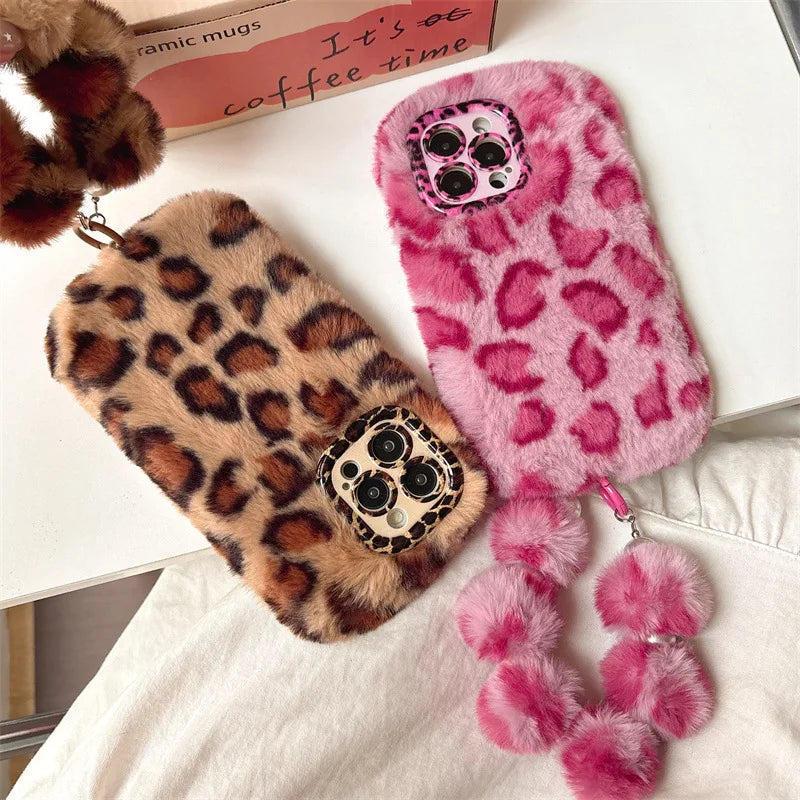 Leopard Furry Case